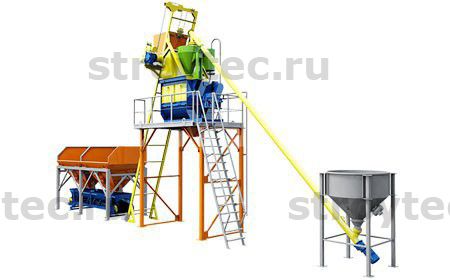 Бетонный завод «Рифей-Бетон-25». 3D модель