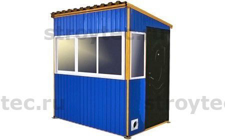 Кабина оператора для бетонного завода. 3D модель
