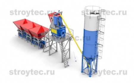 Бетонный завод «Рифей-Бетон-60». 3D модель